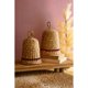thumbnail image 1 of Juego de 2 campanas navideñas de Seagrass Kalalou para colgar, 1 of 1