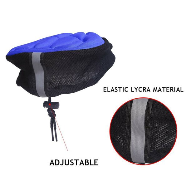 Bicicleta para bicicleta silla de montura 3d tapa de asiento bicicleta almohadilla de confort love acolchada naranja