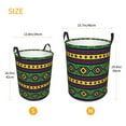 thumbnail image 3 of Sikiie Carnival Mardi Gras Print Round Dirty Clothes Basket, Waterproof Standing Foldable Storage Basket, for Laundry Room, Bedroom, Bathroom Storage-Medium, 3 of 6