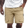 thumbnail image 1 of Pantalones cortos holgados con cordón para hombre - Transpirables y ligeros - Spandex, ropa urbana informal, tallas S-XXL, 1 of 7