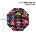 thumbnail image 3 of Honeii Monstrous Cartoon Characters Print Leather Coaster Set of 6, Ideal for Safeguarding Your Furniture from Drinks Spills and Effortless Cleanup,Octagon, 3 of 7