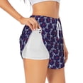 thumbnail image 3 of Lsque Cell Tower Printed Women's Running Shorts with Liner Pockets,Elastic Quick Dry Workout Athletic Gym Yoga Shorts,Womens High Waist Shorts-Medium, 3 of 9