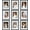 Black, variant on 11x14 Picture Frame Set of 9, Display Pictures 8x10 with Mat or 11x14 without Mat, Multi Collage Gallery Square Photo Frames for Wall or Tabletop, White