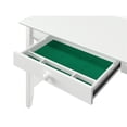 thumbnail image 4 of AFI Lexi Solid Wood Writing Desk with Drawer and Charging Station in White, 4 of 7