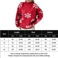 thumbnail image 2 of Suéter de punto de mujer Patrón de copo de nieve casual Traje de vacaciones de medio cuello alto FLhrweasw  Nuevo, 2 of 8