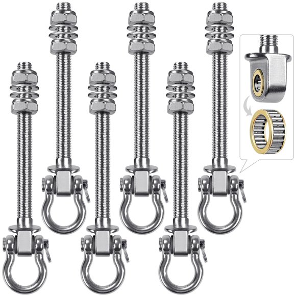 Swing Hangers SELEWARE, rodamiento pesado de 1500 libras, capacidad de 6 unidades