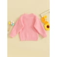 thumbnail image 2 of Toddler Baby Girl Boys First Birthday Sweater One Embroidery Knit Pullovers Long Sleeve Round Neck Warm Pullover Top Fall Winter Clothes, 2 of 7