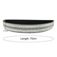 thumbnail image 6 of Women Belt Adjustable Elastic Band Shiny Rhinestone Wide Anti-slip Clothes Matching Anti-break Tight Waist Dress Waistband Clothes Accessory, 6 of 8
