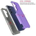 thumbnail image 5 of For Samsung Galaxy S25 FE Case, Shockproof Heavy Duty Rugged Phone Case for Samsung Galaxy S25 FE, Tekcoo Military Grade Protection Dual Layer Sturdy Durable Cover Cute Bumper - Purple, 5 of 8