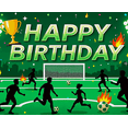 thumbnail image 4 of Football Themed Happy Birthday Background Banner Party Supplies for Birthday Party Photography Props Decorations Backdrop, 4 of 7