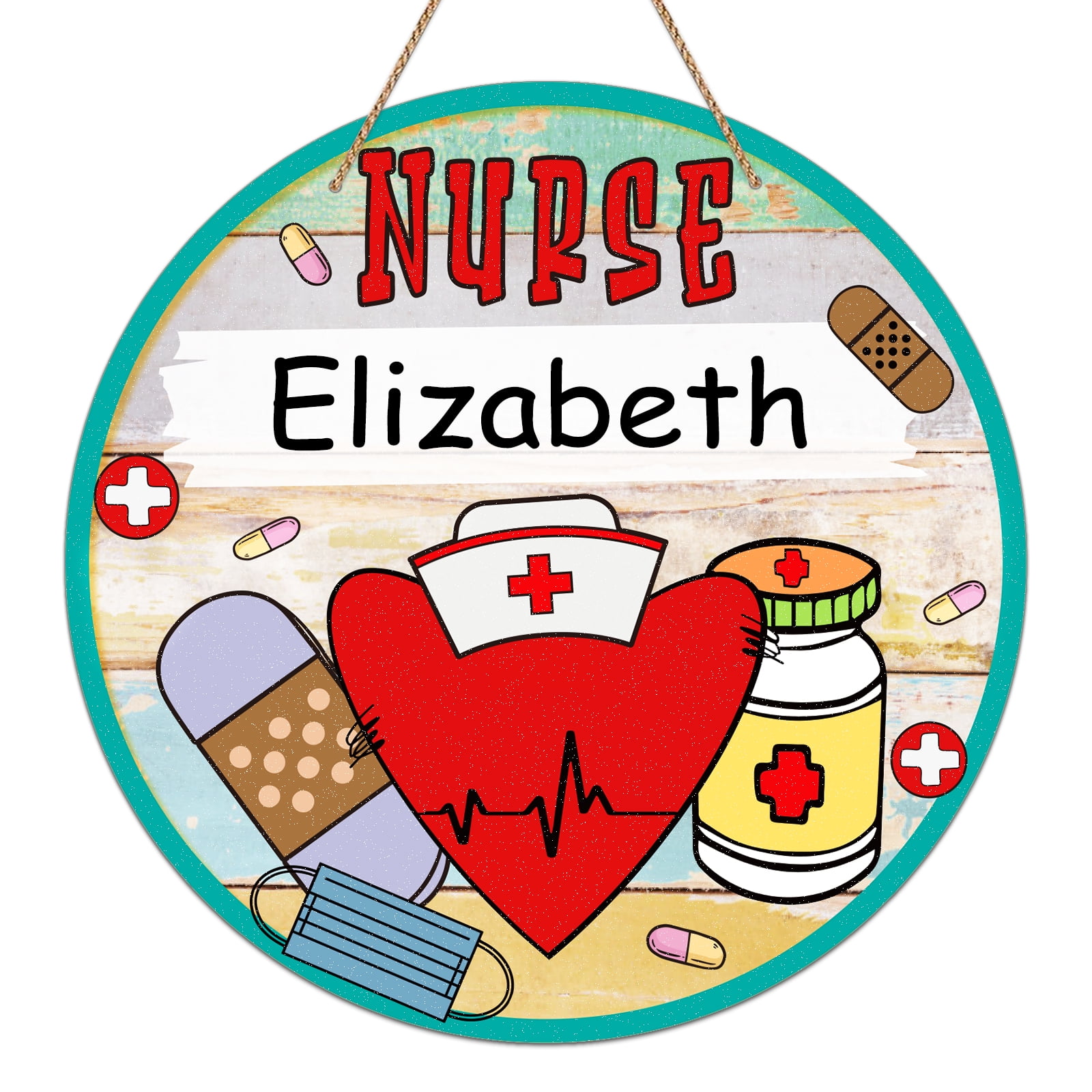 WaaHome Sign for Nurse Office Door Decorations 11.5