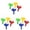 12pcs, variant on Popsicle Holders Ice Pop Holders, Drip-Free Reusable Ice Pop Holders with Sip Straw & Drip Tray, Popsicle Drip Collector, Ice Cream Holder Frozen Treat Stands, Available in Multicolor(4pcs,3.7x2.5")