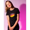 thumbnail image 2 of Germany Flag Stroke Women T-Shirt, Female Small, 2 of 4