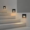 thumbnail image 5 of Luz de pie con sensor de radar tipo 86, luz LED empotrada para escalones de pasillo, luz de pared para iluminación de hotel de interior de 1,5 W, luz blanca cálida/blanca, 5 of 5