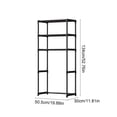 thumbnail image 3 of CaiTeLin 52.7 Inch Storage Rack Above Toilet, Multi Layer Bathroom Storage Rack Organizer, Space Saver Shelf for Toiletries, Daily Necessities, Towel, Home, Apartment, Dorm, Daily Use, 3 of 6
