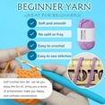 thumbnail image 5 of Colorful Crochet Yarn, Vibrant Artistic Crochet Thread Yarn for Beginners Knitting Projects,Yarn for Crocheting Washable Knitting Yarn, 8x50g, 5 of 6