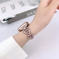 thumbnail image 2 of Heart-Shaped Band Compatible for Apple Watch Band 42mm 44mm 45mm 49mm, Iwatch Band for Women Stainless Steel Watch Band Metal Strap for iWatch Series SE 8 7 6 5 4 3 2 1,Rosegold, 2 of 8