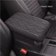 thumbnail image 1 of LEEYNEER Wave Embroider PU Leather Car Armrest Mat Center Console Arm Rest Protection Cushion Auto Armrests Storage Box Cover Pad, 1 of 5