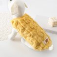 thumbnail image 5 of Chaleco de suéter para perros Ropa de abrigo de dibujos animados de vellón de doble cara para el hogar (Amarillo M) Likrtyny Para estrenar, 5 of 5