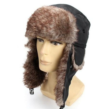 Warm Winter Women Men Earflap Warm Trapper Aviator Trooper Cap Russian Ski Hat
