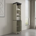 thumbnail image 5 of CQSXDA 70.86 Inch Tall Free Combination Wooden Storage Cabinet with 5 Shelves, Free-Standing Cube Display Shelf for Bedroom Living Room Organization, White, 5 of 14