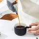 thumbnail image 3 of Juego de 1 taza de café espresso de cerámica de 2 oz con mango de madera, tazas de té pequeñas, 3 of 5