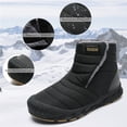 thumbnail image 5 of Earlde Men Women Snow Boots Comfortable Faux Fur Full Lined Black, 5 of 7