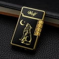 thumbnail image 3 of Loudspeaker Inflatable Lighter, Open Fire Lighter,Metal Butane Lighter Dragon/Wolf/Tiger/Eagle(Random Pattern,No Butane), 3 of 6
