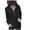 Black, variant on ZQGJB Women Fashion Quilted Pattern Lightweight Zipper Coat Long Sleeve Plain Casual Ladies Pullover Sweatshirts Solid Pullovers Shirts Tops Army Green XL