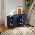 thumbnail image 5 of CBJCBJ 48" Modern Accent Sideboard Buffet Cabinet with 4 Doors & Shelves, Credenza for Living Room Storage,Blue, 5 of 7