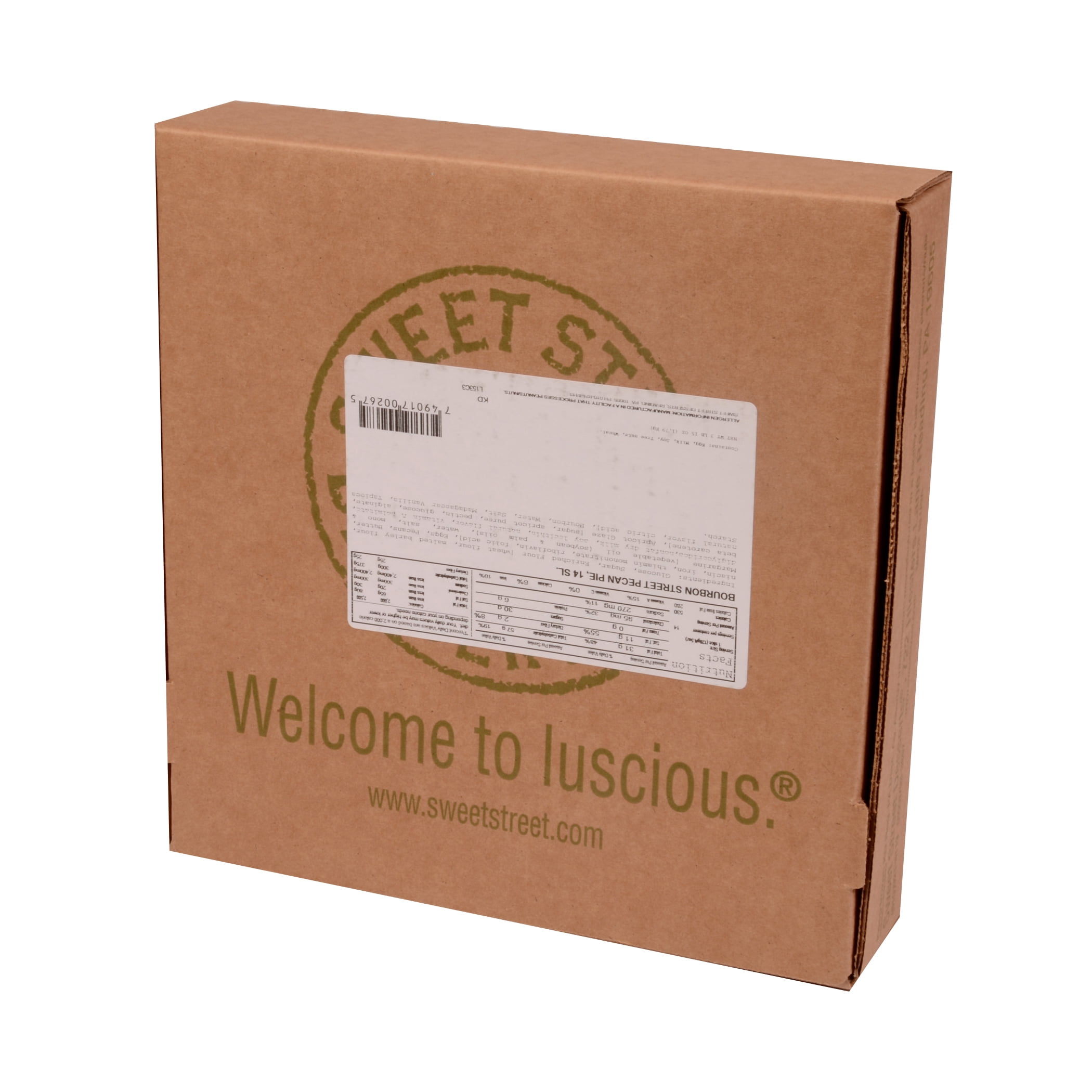 Sweet Street, 10" Pecan Bourbon Street Pie, 3.94 lbs, (4 Count)
