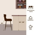 thumbnail image 6 of STARY Bar Stools Set of 2, Velvet Counter Height Stools with Metal Legs for Kitchen, Dining Rooms, Pubs (Green, 26"), 6 of 8