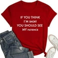thumbnail image 4 of Summer Tops for Women Shirt for Juniors 2 T Women Tees And Tops T Shirts Casual Athletic Shirt Long Sleeve Loose Fit Neck Tee Oversized Tee Casual Summer Red M, 4 of 5