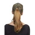 thumbnail image 4 of CC Pony Tail Outlet Mesh Adjustable Hat, Olive, 4 of 4