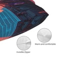 thumbnail image 3 of Kdxio Cotton Pillow Cases 20"x30" Pillowcases,Soft and Breathable Bedroom Pillow Cases-Neon Sunset Cyberpunk Cityscape-No Pillow Core, 3 of 5