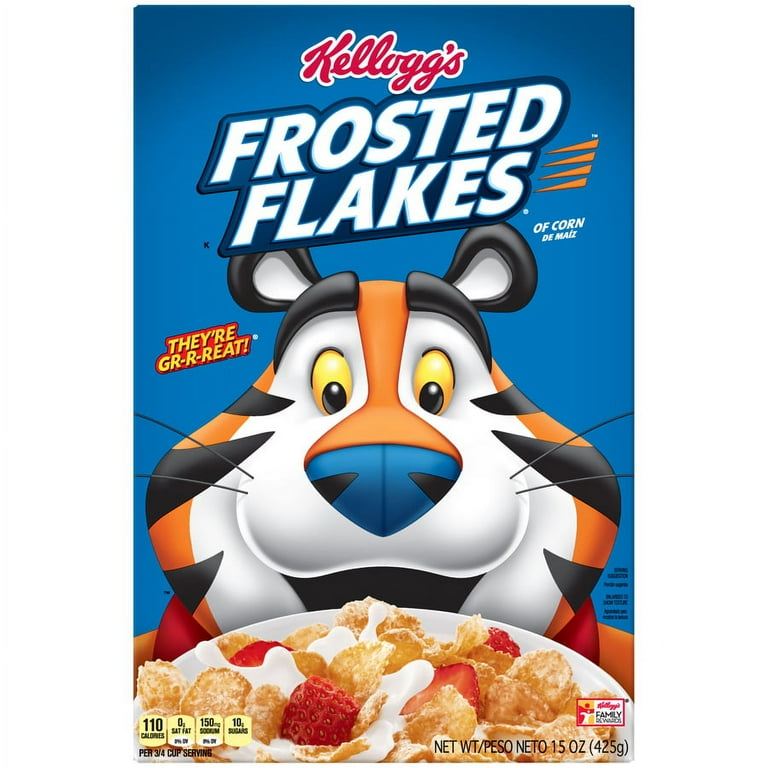 Kellogg's Original Frosted Flakes Breakfast Cereal, 15 Oz