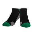 thumbnail image 2 of Basix Ankle Socks for Men, Comfort Athletic Fit, Cotton Blend, Green Black Heather, 2 of 6