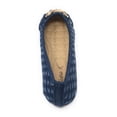 thumbnail image 6 of Victoria K Women's Quilted Denim With Gold Link Ballerina Flats, 6 of 6