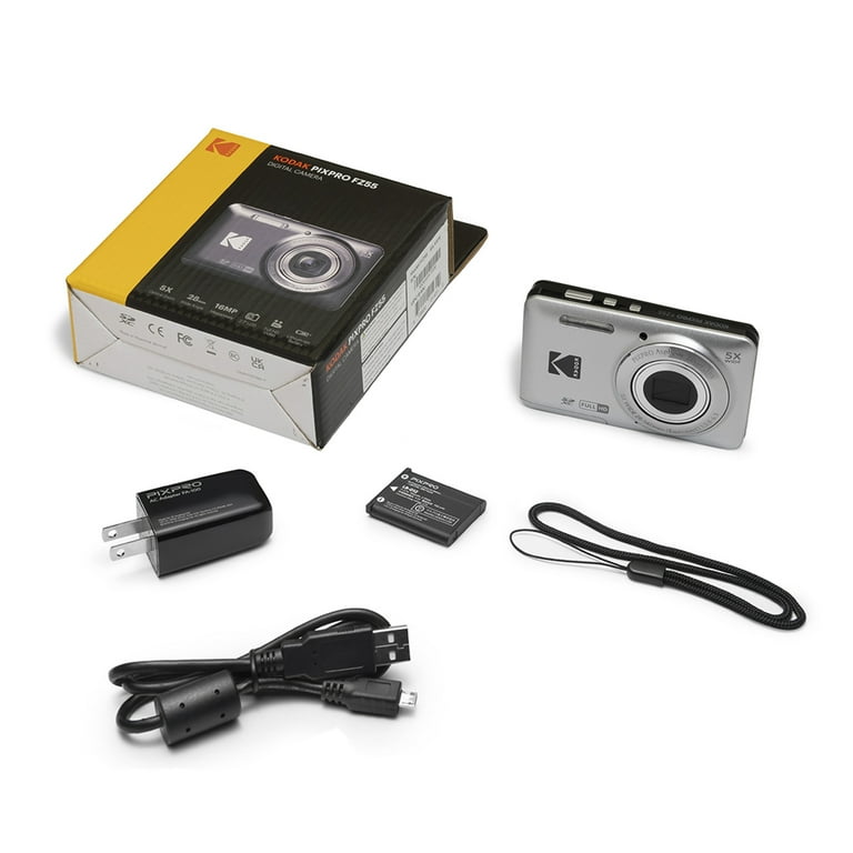 Kodak PIXPRO FZ55 Friendly Zoom Digital Camera, Silver - Walmart.com