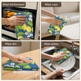 thumbnail image 6 of 2 Pcs Funny Kitchen Towels,Yellow Lemon Fruit Flowers Blue Pattern Microfiber Dish Towels,Kitchen Tea Towels,Kitchen Towel Set (18" X 26"), 6 of 7