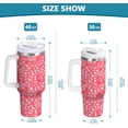 thumbnail image 3 of 30oz Valentine''s Day Heart Stainless Steel Vacuum Insulated Tumbler Superior Drinking Cup with Lid and Straw,Insulated Cup for Water, Iced Tea or Coffee Smoothie 21342863, 3 of 6