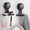 Black, Round, variant on AISUO 2 Pack White Powerful Suction Cup Shower Razor Holder, Damage-Free Wall Hooks for Towel Loofah Razor Squeegee, Reusable Shaver Storage Hook for Bathroom