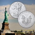 thumbnail image 2 of Águila Americana, Moneda Chapada En Plata, Colección De Monedas Conmemorativas De Metal, Regalo Para Amantes, Amigos Y Colegas matsuzay HA036488-00, 2 of 6