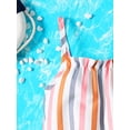 thumbnail image 4 of Bagilaanoe Newborn Baby Girl Summer Rompers Rainbow Print Sleeveless Bodysuit 6M 9M 12M 18M Infant Backless One Piece Jumpsuit, 4 of 7