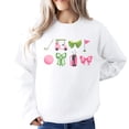 thumbnail image 2 of Girly Golf Graphics Sweatshirt for Women Preppy Golfing Sweater White Sweatshirt Adult Large, 2 of 4