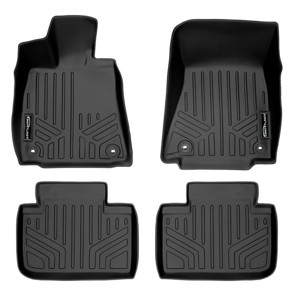 SMARTLINER 2 Rows Custom Fit Floor Liners Compatible with 2014 - 2025 Lexus IS (Gasoline | Fits RWD)