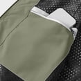 thumbnail image 6 of Men's Solid Color Sleeveless Vest Jacket Nylon Spandex Stand Up Collar Full Zip Cardigan With Multiple Pockets Lightweight Outerwear Casual Daily Travel | Zenithor,Army Green 6XL, 6 of 9