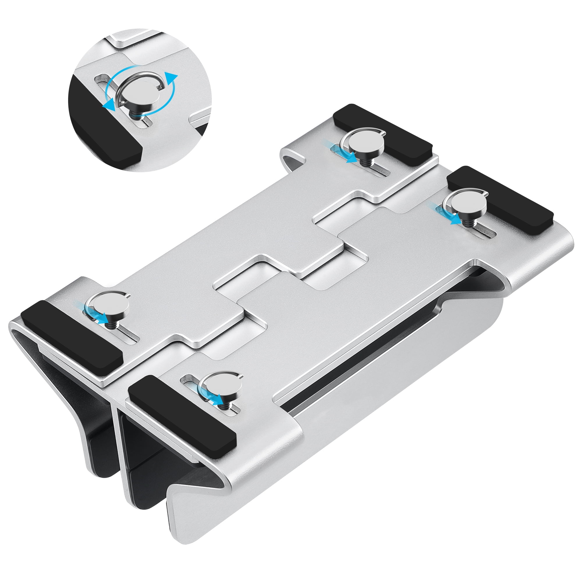 Laptop Stand Vertical Tool-Free Adjustable Aluminum Vertical Laptop Stand Holder Width From 0.47-1.18inch(12~30mm), Fits for All MacBook and Laptop Silver 2 Slots
