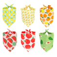 thumbnail image 1 of Bandanas para perros, paquete de 6 pañuelos para perros con diseño de frutas hawaianas de primavera y verano, pañuelos para perros, pañuelos para perros, regalos para niños y niñas, gatos, 1 of 5
