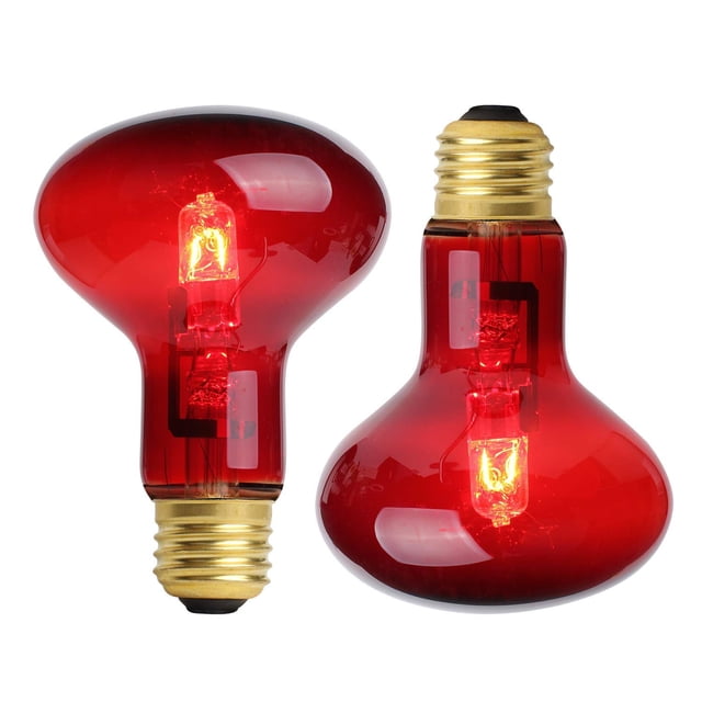 Lámpara de calor infrarrojo OMAYKEY 75W, luz roja para reptiles